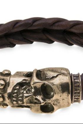 Pulsera Unisex Calavera Leni PlatadePalo SB049B