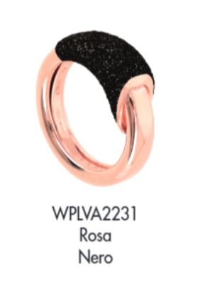 ANILLO PESAVENTO BAÑADO EN ORO ROSA CON POLVO DI SOGNI