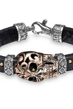 Pulsera Unisex Calavera Lemnos