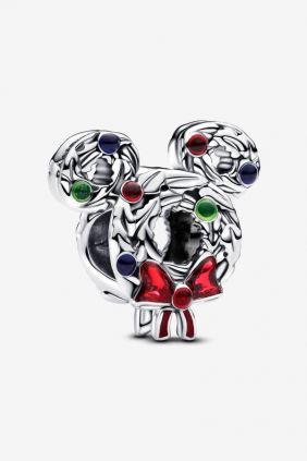 Charm Corona Navideña Mickey Mouse de Disney Pandora