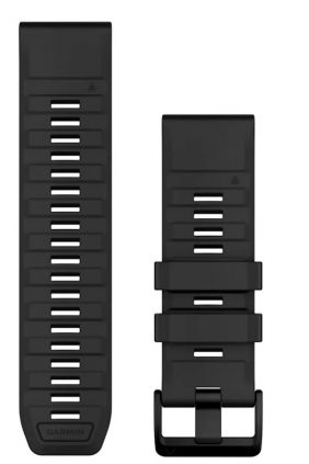 Correas de reloj QuickFit® 26 QuickFit® 26 Watch Bands, Black Silicone