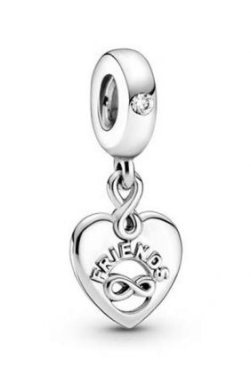 Comprar online Pandora Charm Colgante en plata de ley Corazón Amigos para Siempre 799294C01