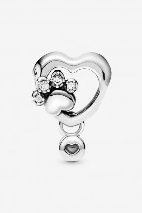 Comprar online Pandora Charm en plata Corazón y Huella 798872c01