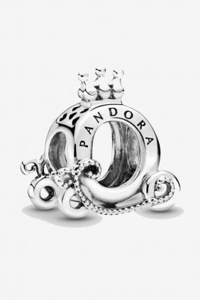 Pandora Charm plata Carroza Logo Corona