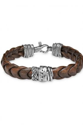 Pulsera Hombre Olaf PlatadePalo MB16A