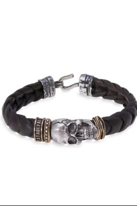 Pulsera Unisex Calavera Aleksi PlatadePalo SB047A