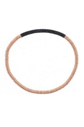 Pulsera Flexible Pesavento Bañada En Oro Rosa Con Polvo Di Sogni 